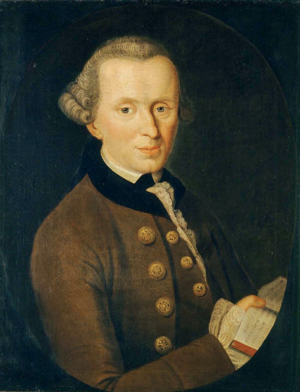 Retrato pintado de Immanuel Kant.