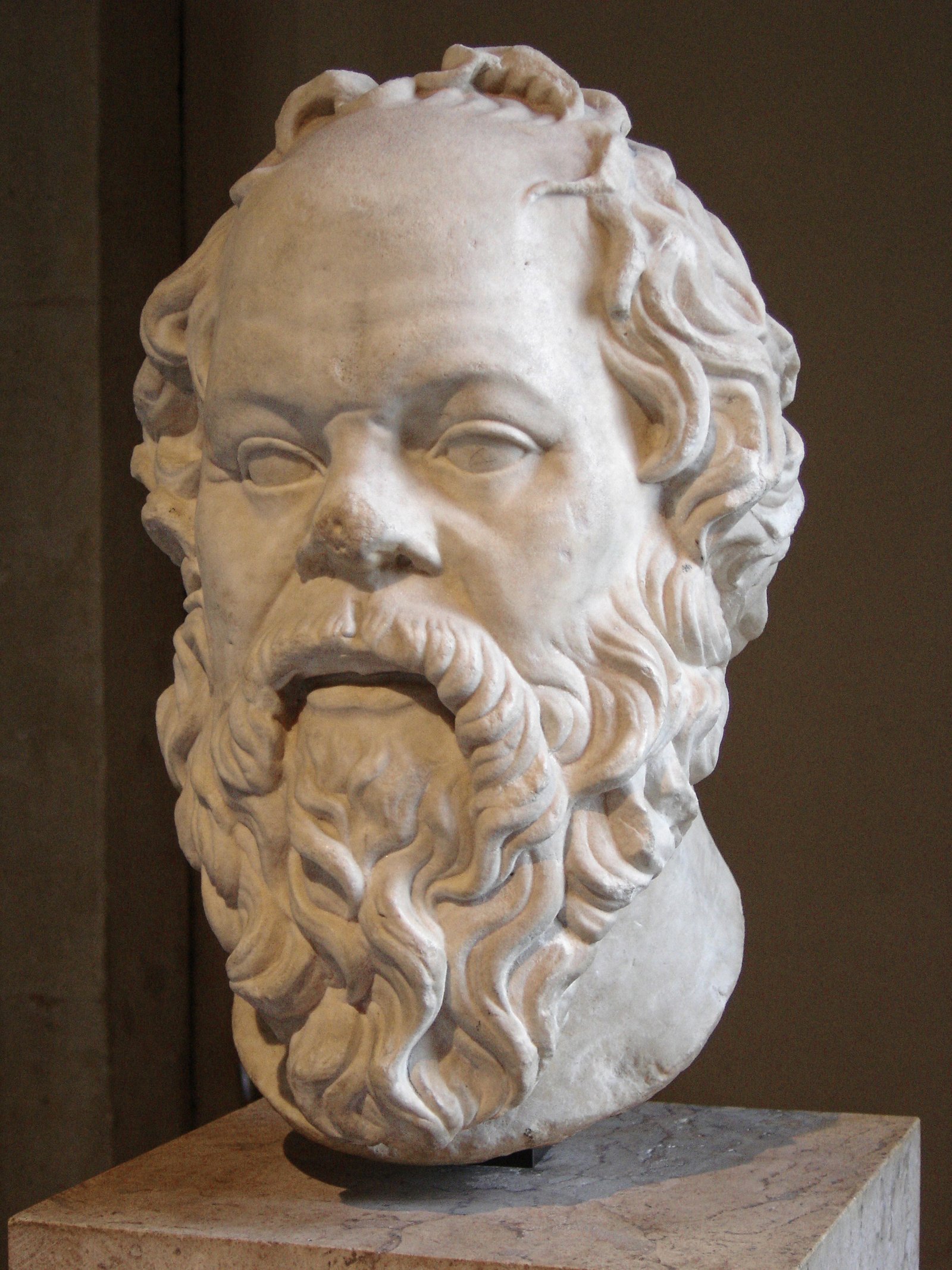 Busto de Sócrates conservado en el Museo del Louvre.